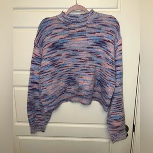 Cotton candy land multicolored sweater